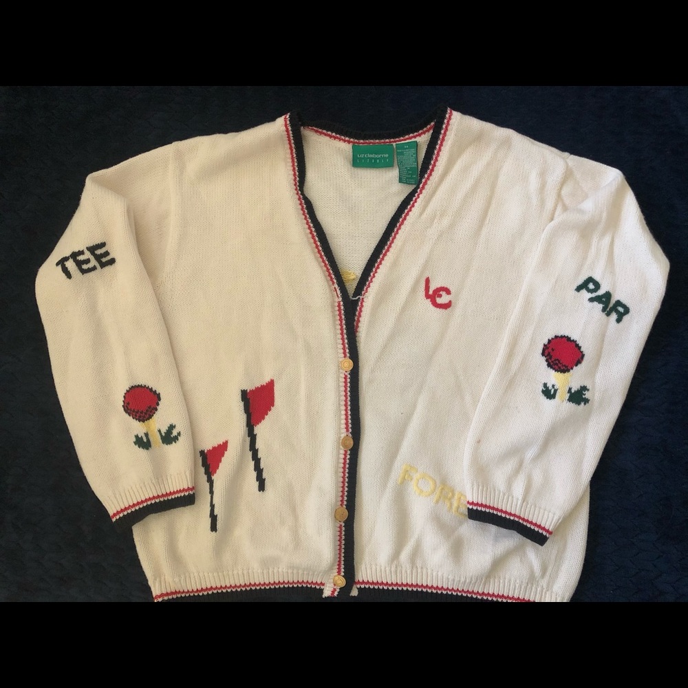 Liz Claiborne Golf Sweater Cardigan